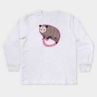 Shy Possum Kids Long Sleeve T-Shirt